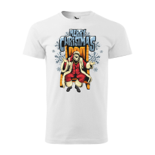  Póló Merry christmas mintával - Fehér XXL méretben ajándéktárgy