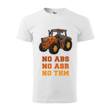 Póló No ABKS No ASR No THM mintával - Fehér M méretben ajándéktárgy