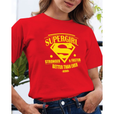  Póló nyomtatás - Supergirl feliratos póló