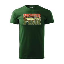 Póló Predator fish mintával - Zöld L méretben ajándéktárgy