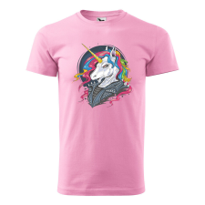  Póló Punk unicorn mintával - Rózsaszín L méretben ajándéktárgy