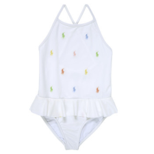 Polo Ralph Lauren Fürdőruhák ALLOVRPP1PCE-SWIMWEAR-1 PC SWIM Fehér 3 éves gyerek fürdőruha