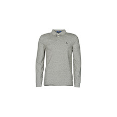 Polo Ralph Lauren Hosszú ujjú galléros pólók POLO AJUSTE DROIT EN COTON BASIC MESH LOGO PONY PLAYER Szürke EU S