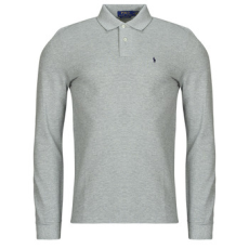 Polo Ralph Lauren Hosszú ujjú galléros pólók POLO AJUSTE DROIT EN COTON BASIC MESH Szürke EU M