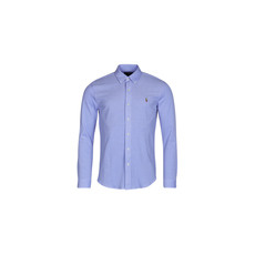 Polo Ralph Lauren Hosszú ujjú ingek CHEMISE AJUSTEE COL BOUTONNE EN POLO FEATHERWEIGHT Kék EU L