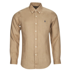 Polo Ralph Lauren Hosszú ujjú ingek CHEMISE COUPE DROITE EN LIN Bézs EU XS