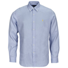Polo Ralph Lauren Hosszú ujjú ingek CHEMISE COUPE DROITE EN LIN Kék EU S