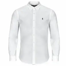 Polo Ralph Lauren Hosszú ujjú ingek CHEMISE DROITE CUSTOM EN OXFORD LEGER Fehér EU S