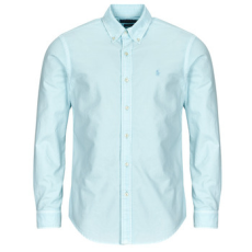 Polo Ralph Lauren Hosszú ujjú ingek CHEMISE DROITE CUSTOM EN OXFORD LEGER TEINTURE MINERALE Kék EU L
