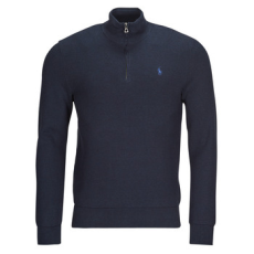 Polo Ralph Lauren Mellények / Kardigánok PULL DEMI ZIP EN COTON TEXTURE Tengerész EU M