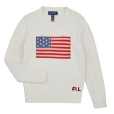 Polo Ralph Lauren Pulóverek FLAG CN SWTR-TOPS-SWEATER Bézs 18 / 20 Jahre