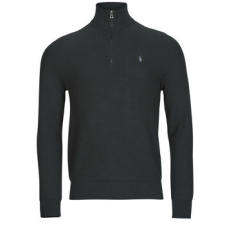 Polo Ralph Lauren Pulóverek PULL DEMI ZIP EN COTON TEXTURE Fekete EU L férfi pulóver, kardigán