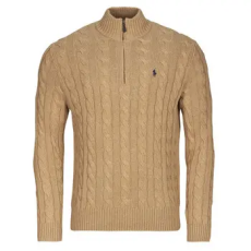 Polo Ralph Lauren Pulóverek PULL DEMI ZIP EN MAILLE TORSADEE Bézs EU S