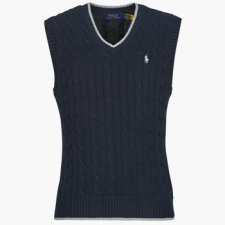 Polo Ralph Lauren Pulóverek PULL SANS MANCHE MAILLE TORSADEE Tengerész EU L férfi pulóver, kardigán
