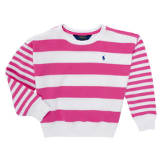 Polo Ralph Lauren Pulóverek STRPEBBBLCN-KNIT SHIRTS-SWEATSHIRT Rózsaszín 8 / 10 Jahre