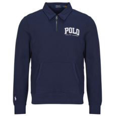 Polo Ralph Lauren Pulóverek SWEATESHIRT DEMI ZIP LOGO BRODE Tengerész EU S