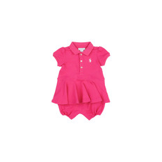 Polo Ralph Lauren Rövid ruhák SS PEPLUM BU-ONE PIECE-SHORTALL Rózsaszín 18 hónapos