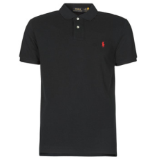 Polo Ralph Lauren Rövid ujjú galléros pólók POLO AJUSTE DROIT EN COTON BASIC MESH LOGO PONY PLAYER Fekete EU L