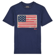 Polo Ralph Lauren Rövid ujjú pólók SS FLAG TEE Tengerész 10 / 12 Jahre gyerek póló