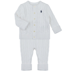 Polo Ralph Lauren Ruhák CABLE SWEATER JUMPER SET Fehér 18 hónapos