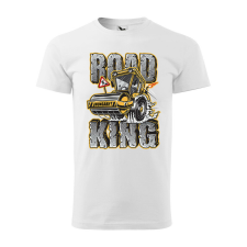 Póló Road king mintával - Fehér S méretben ajándéktárgy