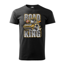 Póló Road king mintával - Fekete S méretben ajándéktárgy