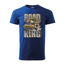  Póló Road king  mintával Kék 2XL egyedi ajándék