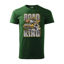  Póló Road king  mintával Zöld 3XL egyedi ajándék