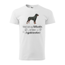 Póló Rottweiler mintával - Fehér S méretben ajándéktárgy
