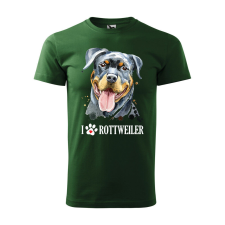  Póló Rotweiler mintával - Zöld M méretben ajándéktárgy