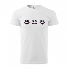 Póló Smile mintával - Fehér M méretben ajándéktárgy