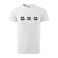 Póló Smile mintával - Fehér XL méretben ajándéktárgy