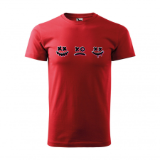 Póló Smile mintával - Piros XL méretben ajándéktárgy