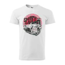 Póló Speed is what i need mintával - Fehér XXXL méretben ajándéktárgy