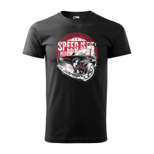  Póló Speed is what i need mintával - Fekete M méretben ajándéktárgy