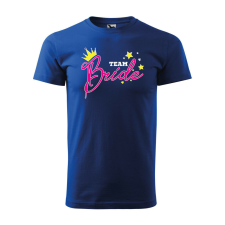 Póló Team bride mintával - Kék L méretben v1 ajándéktárgy