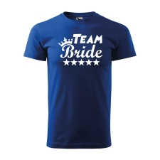 Póló Team bride mintával - Kék M méretben v4 ajándéktárgy