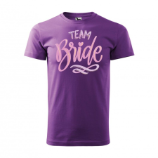 Póló Team bride mintával - Lila XL méretben v2 ajándéktárgy