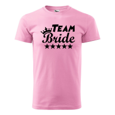 Póló Team bride mintával - Rózsaszín XXL méretben v4 ajándéktárgy