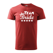 Póló Team bride mintával - Terrakotta M méretben v4 ajándéktárgy