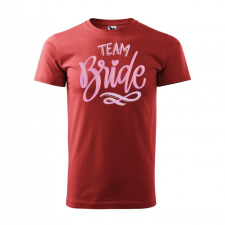 Póló Team bride mintával - Terrakotta S méretben v2 ajándéktárgy