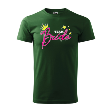  Póló Team bride  mintával Zöld XL egyedi ajándék