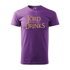 Póló The Lord of the Drinks mintával - Lila S méretben ajándéktárgy