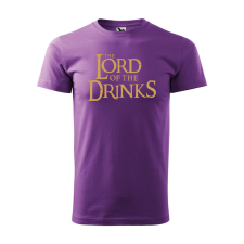 Póló The Lord of the Drinks mintával - Lila XXXL méretben ajándéktárgy