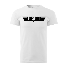  Póló Top dad mintával - Fehér L méretben ajándéktárgy