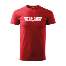  Póló Top dad  mintával Piros 3XL egyedi ajándék