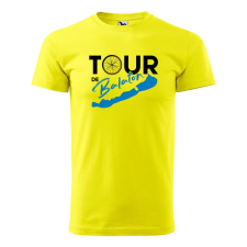  Póló Tour de Balaton mintával - Sárga S méretben ajándéktárgy