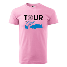 Póló Tour de Tisza mintával - Rózsaszín XL méretben ajándéktárgy