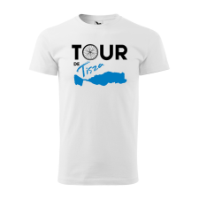  Póló Tour de Tisza  mintával Zöld 4XL egyedi ajándék