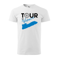 Póló Tour de Velence mintával - Fehér S méretben férfi póló